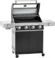 Rsle Edelstahl-Gasgrill BBQ-Station Videro G4-S Vario  mit Abdeckhaube, schwarz