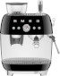 Smeg Espresso-Siebtrgermaschine EGF03BLEU mit integrierter Kaffeemhle, schwarz