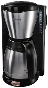 Philips Kaffeeautomat "Gaia Therm" HD 7546 mit Thermokanne, Metall/schwarz
