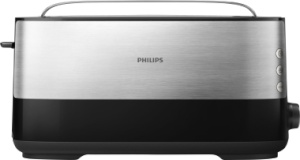Philips Langschlitztoaster HD 2692, silber/schwarz