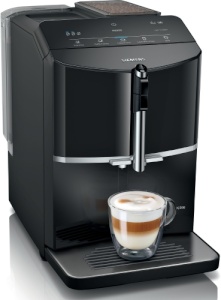 Siemens Kaffeevollautomat "EQ 300" TF301E19, Klavierlack schwarz