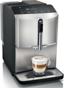 Siemens Kaffeevollautomat "EQ 300" TF303E07, Inox silber