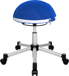 Topstar Sitzalternative/Fitness-Hocker "Sitness Half Ball", blau