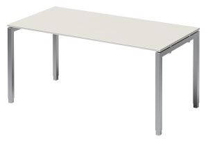 Bisley hhenverstellbarer Schreibtisch "Cito", silber/grauwei