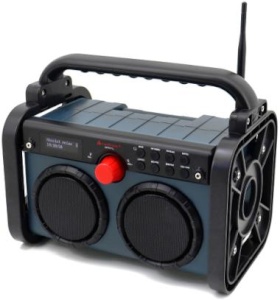 Soundmaster Baustellenradio DAB85BL mit LED-Arbeitsleuchte, blau/schwarz