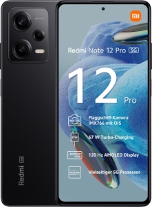 Xiaomi Smartphone "Redmi Note 12 Pro 5G" 128 GB, midnight black