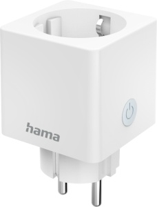 Hama WLAN-Steckdose "Mini" mit Stromverbrauchsmesser, per Sprache/App steuern