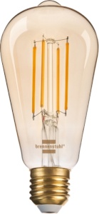 Brennenstuhl Connect WiFi-LED-Lampe Edison E27, 470lm, 4,9W