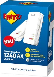 AVM WLAN-Set "FRITZ!Powerline 1240 AX", wei