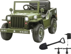 Jamara Ride-On E-Fahrzeug "Jeep Willys MB", army grn