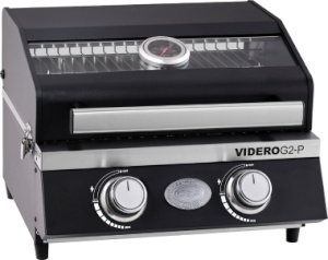 Rsle Portable-BBQ-Station "Videro G2-P" mit Tragetasche, schwarz