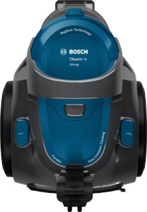 Bosch beutelloser Bodenstaubsauger "Cleann'n" BGC05A220A, blau
