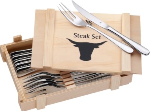 WMF Steakbesteck 12-tlg. in Holzkassette