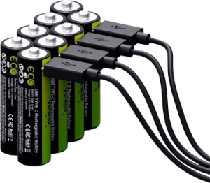 Verico LoopEnergy wiederaufladbare LI-Ion USB-C AA-Akkus, 8-er Pack
