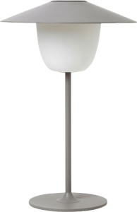 Blomus Akku-LED-Tischleuchte "Ani Lamp" Design Kaschkasch, Spektrum A++ bis A, grau