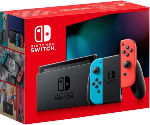 Nintendo Switch Konsole V2, neon-rot/neon-blau